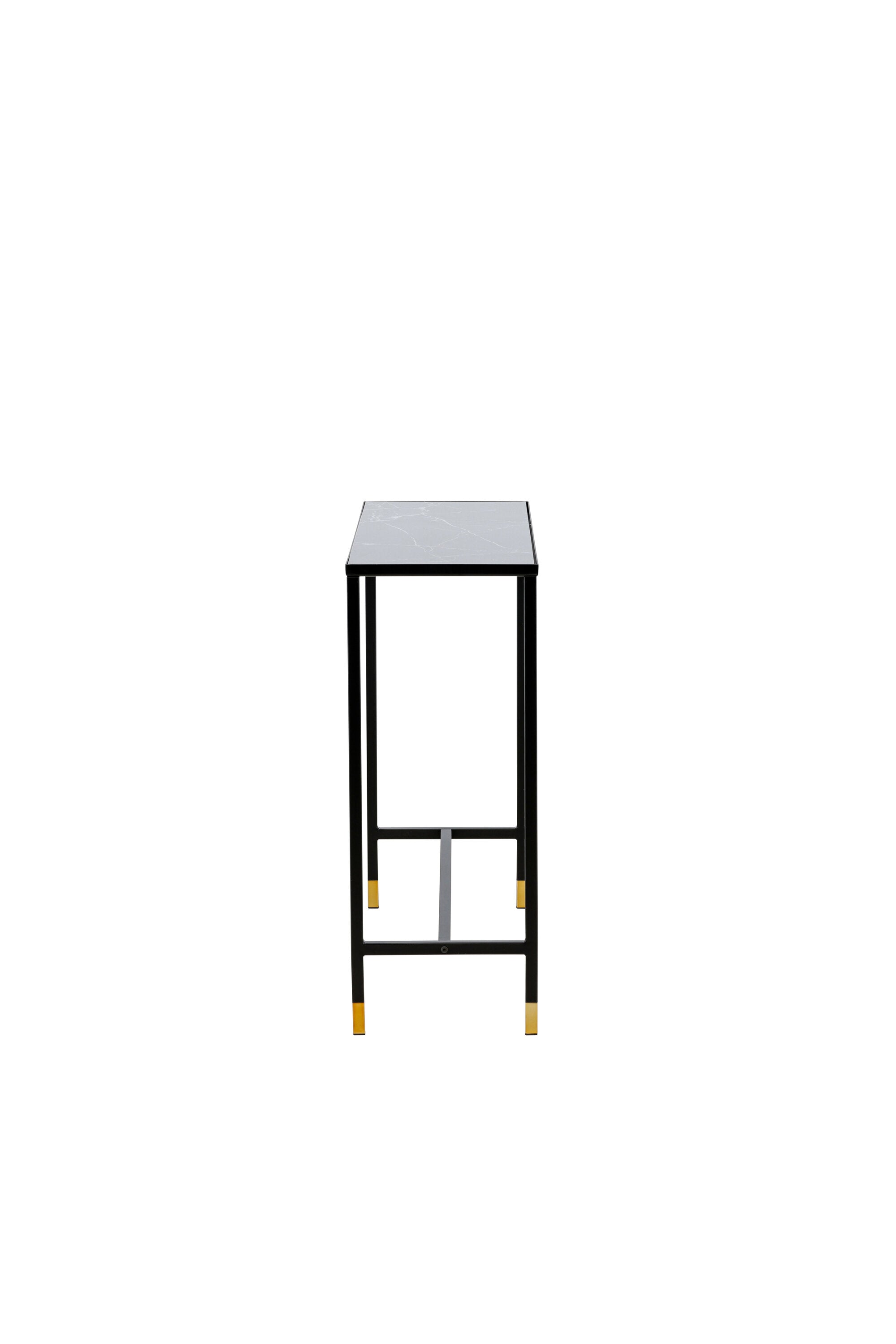Dipp Beistelltisch in Schwarz/Gold präsentiert im Onlineshop von KAQTU Design AG. Beistelltisch ist von Venture Home