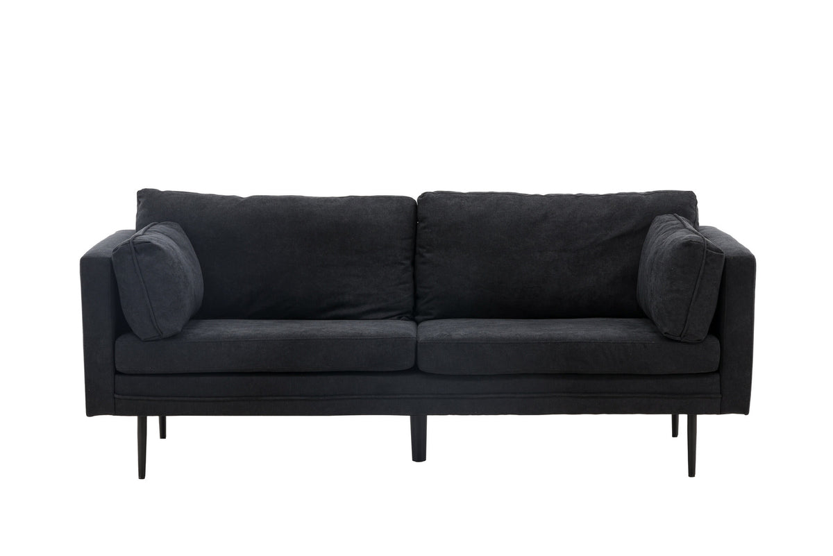 Boom Sofa in Schwarz/Schwarz präsentiert im Onlineshop von KAQTU Design AG. 3er Sofa ist von Venture Home