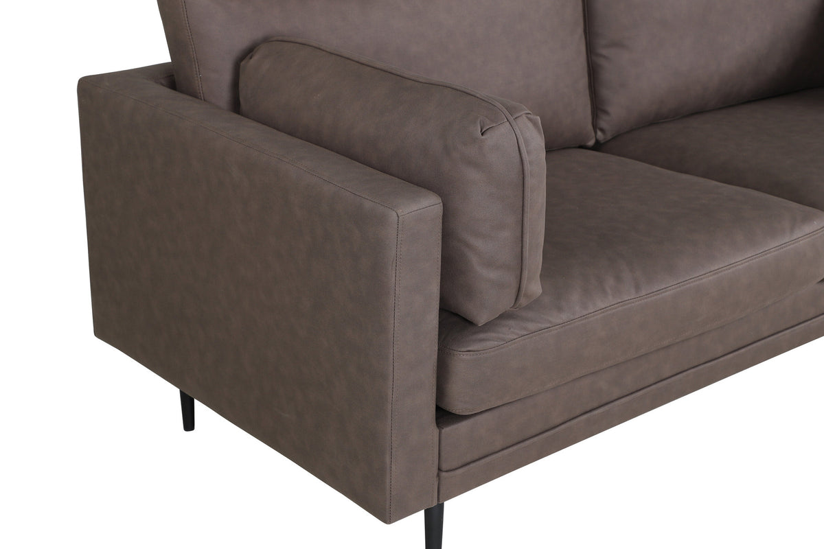 Boom Sofa in Braun/Schwarz präsentiert im Onlineshop von KAQTU Design AG. 3er Sofa ist von Venture Home