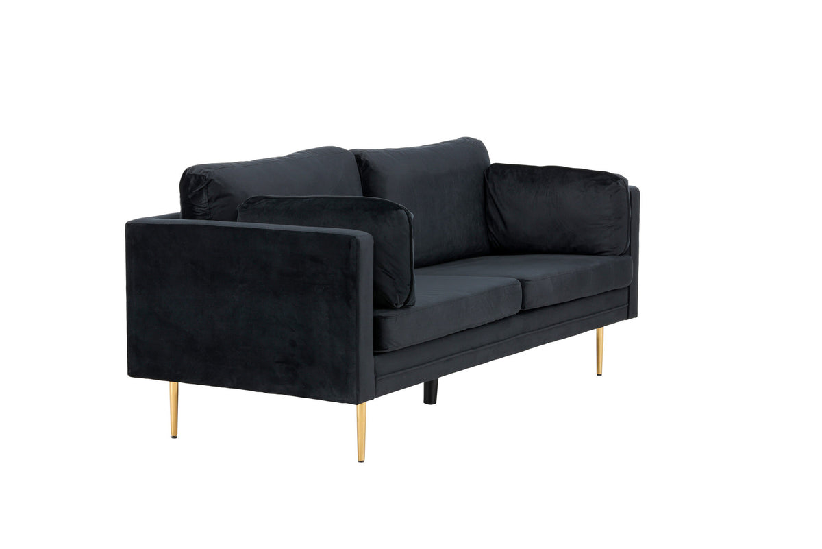 Boom Sofa in Schwarz präsentiert im Onlineshop von KAQTU Design AG. 3er Sofa ist von Venture Home