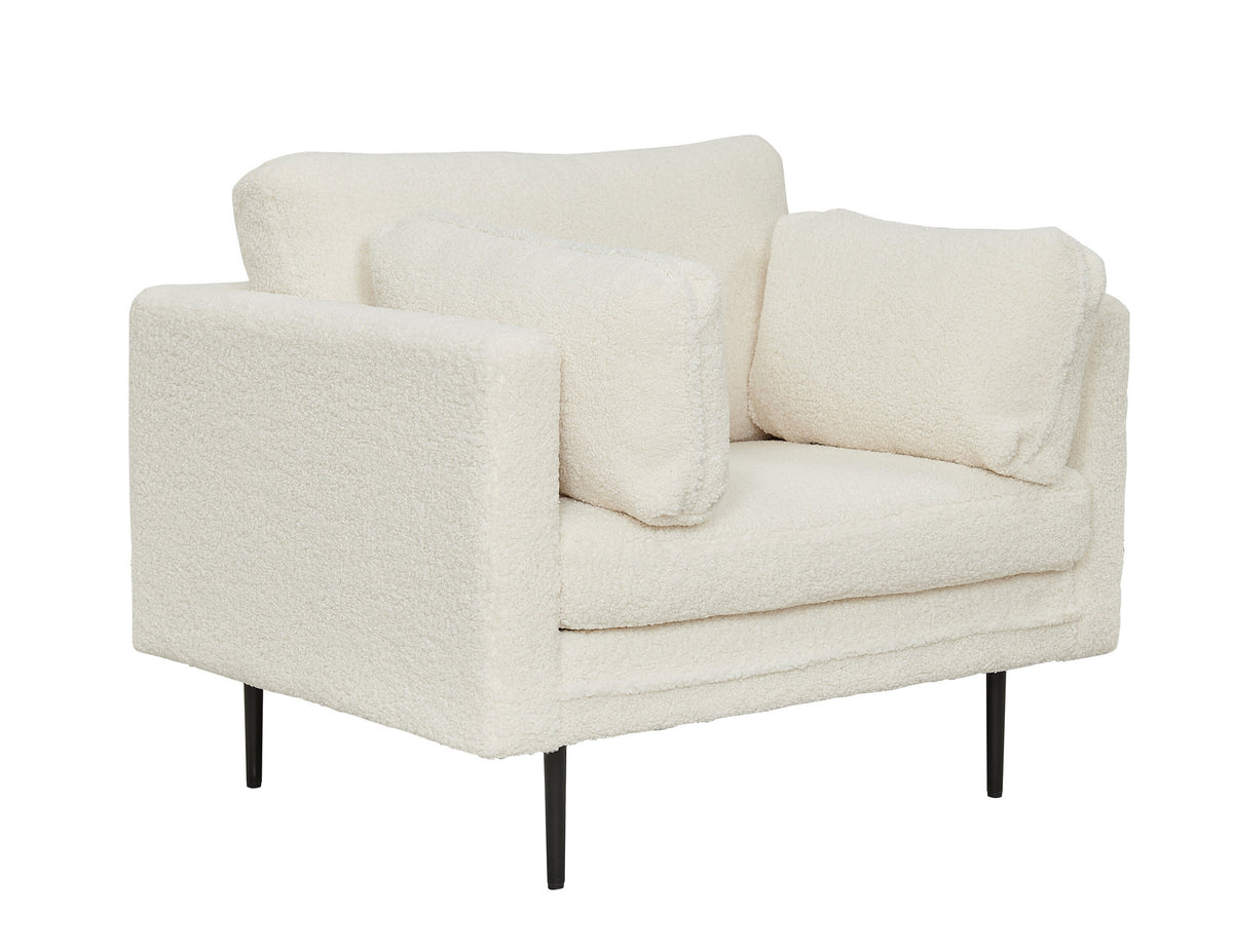 Boom Sessel in Weiss präsentiert im Onlineshop von KAQTU Design AG. Sessel mit Armlehnen ist von Venture Home