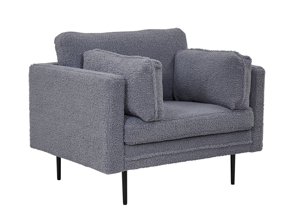 Boom Sessel in Dunkelgrau präsentiert im Onlineshop von KAQTU Design AG. Sessel mit Armlehnen ist von Venture Home