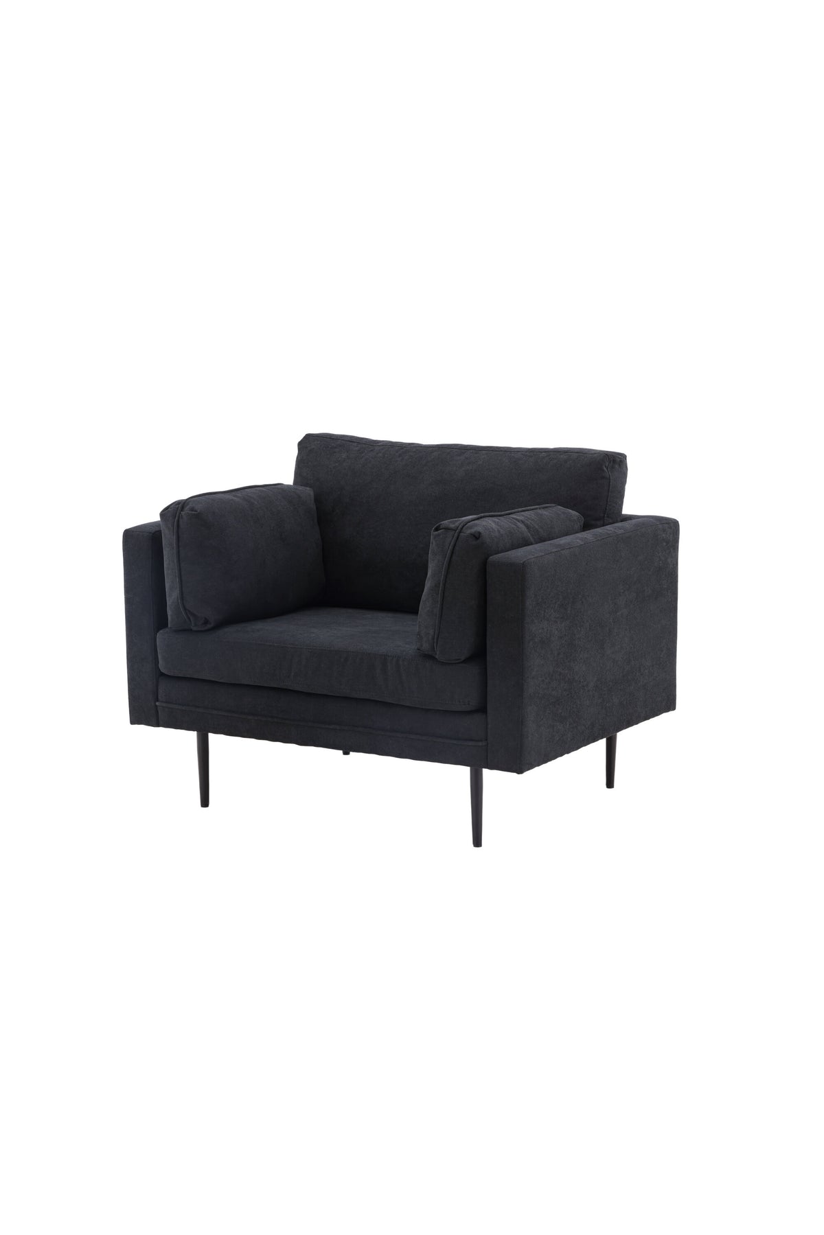 Boom Sessel in Schwarz präsentiert im Onlineshop von KAQTU Design AG. Sessel mit Armlehnen ist von Venture Home