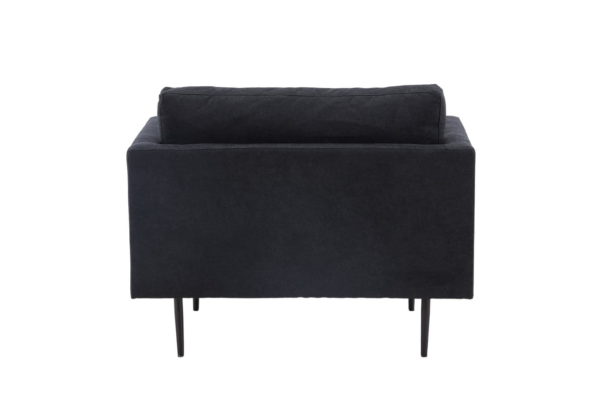 Boom Sessel in Schwarz präsentiert im Onlineshop von KAQTU Design AG. Sessel mit Armlehnen ist von Venture Home