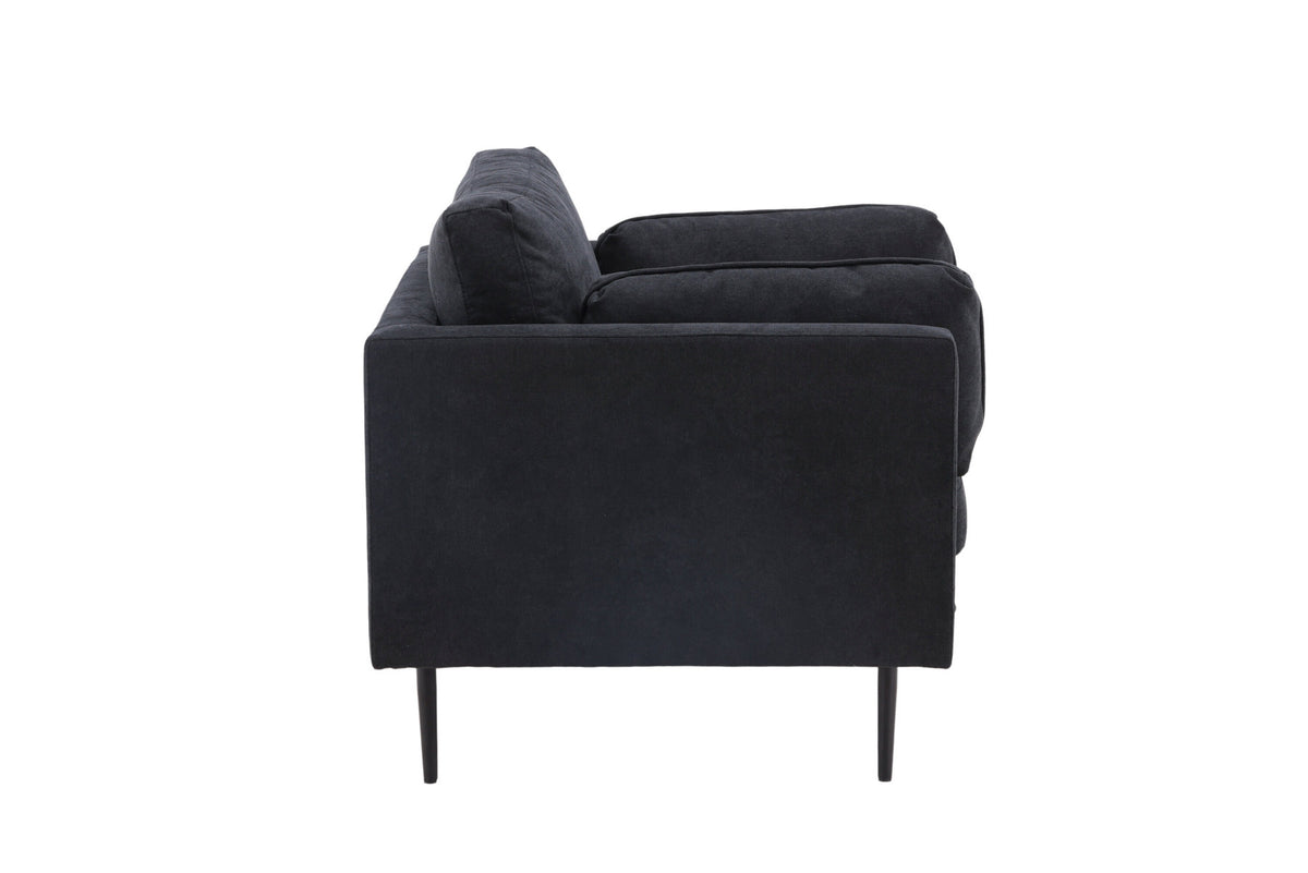 Boom Sessel in Schwarz präsentiert im Onlineshop von KAQTU Design AG. Sessel mit Armlehnen ist von Venture Home