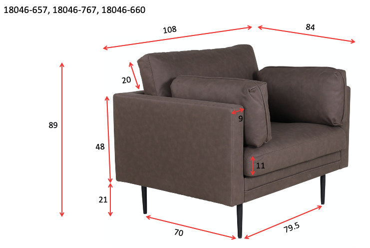 Boom Sessel in Braun präsentiert im Onlineshop von KAQTU Design AG. Sessel mit Armlehnen ist von Venture Home