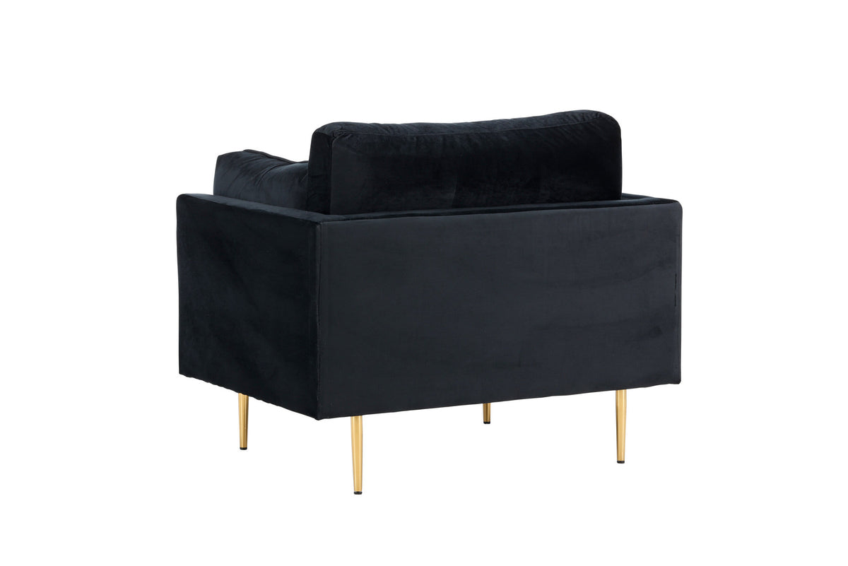 Boom Sessel in Schwarz präsentiert im Onlineshop von KAQTU Design AG. Sessel mit Armlehnen ist von Venture Home