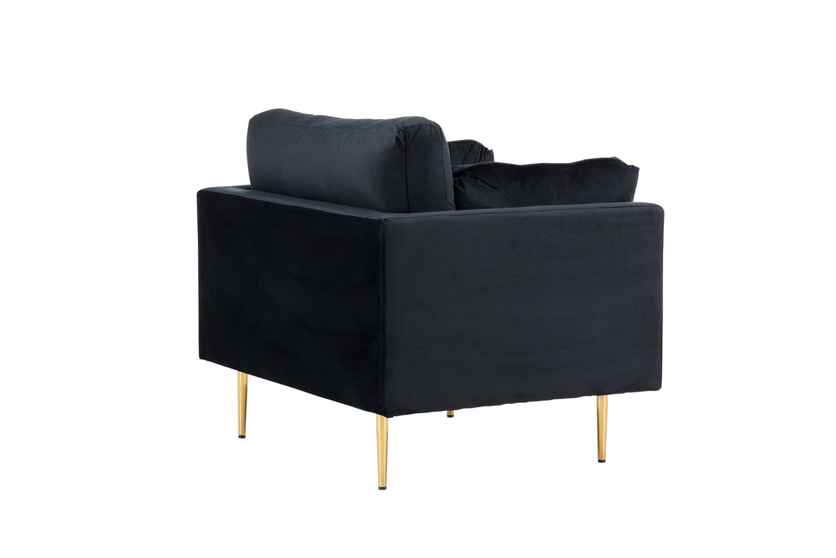 Boom Sessel in Schwarz präsentiert im Onlineshop von KAQTU Design AG. Sessel mit Armlehnen ist von Venture Home