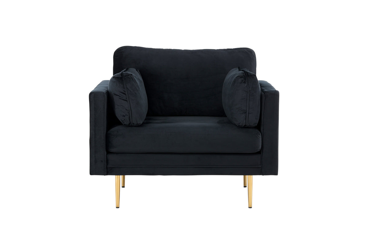 Boom Sessel in Schwarz präsentiert im Onlineshop von KAQTU Design AG. Sessel mit Armlehnen ist von Venture Home