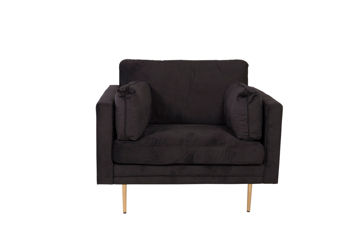 Boom Sessel in Schwarz präsentiert im Onlineshop von KAQTU Design AG. Sessel mit Armlehnen ist von Venture Home