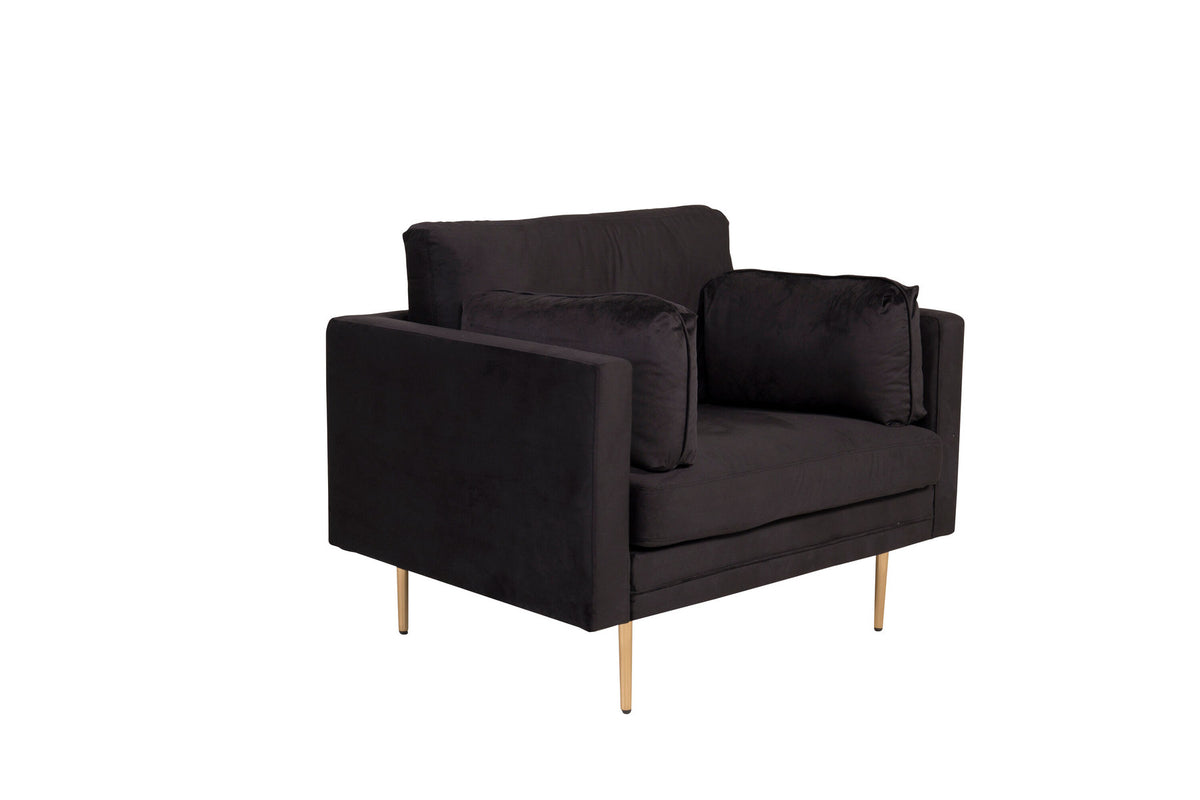 Boom Sessel in Schwarz präsentiert im Onlineshop von KAQTU Design AG. Sessel mit Armlehnen ist von Venture Home