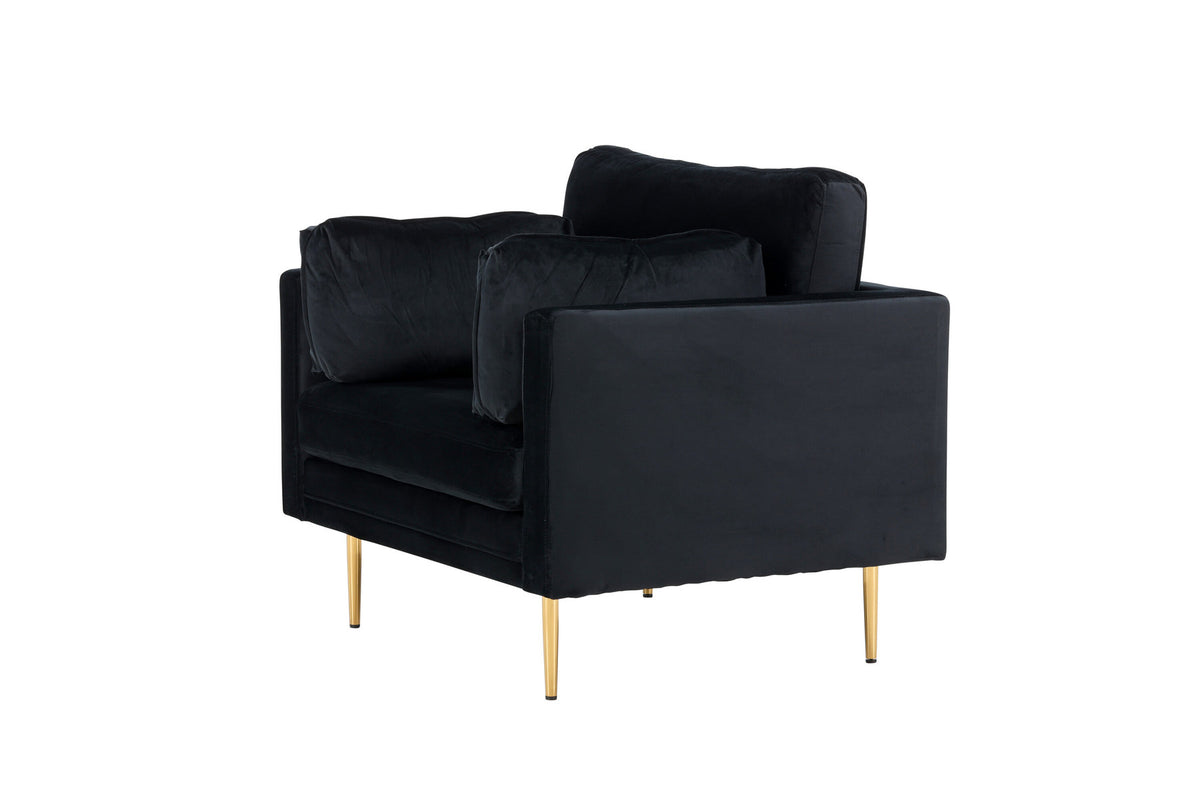 Boom Sessel in Schwarz präsentiert im Onlineshop von KAQTU Design AG. Sessel mit Armlehnen ist von Venture Home