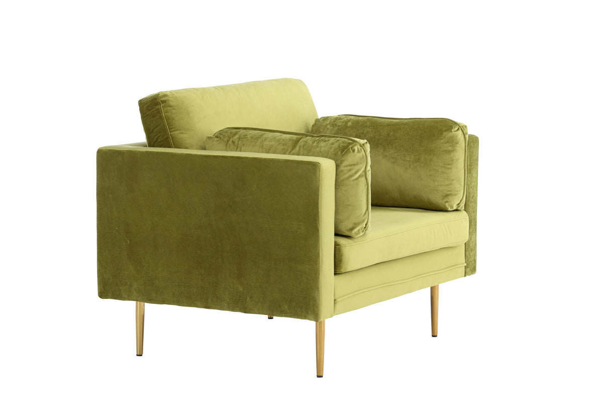 Boom Sessel in Grün präsentiert im Onlineshop von KAQTU Design AG. Sessel mit Armlehnen ist von Venture Home