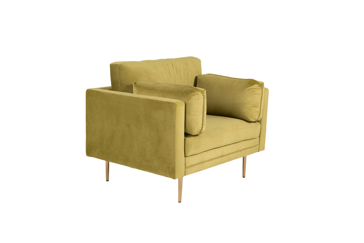 Boom Sessel in Grün präsentiert im Onlineshop von KAQTU Design AG. Sessel mit Armlehnen ist von Venture Home