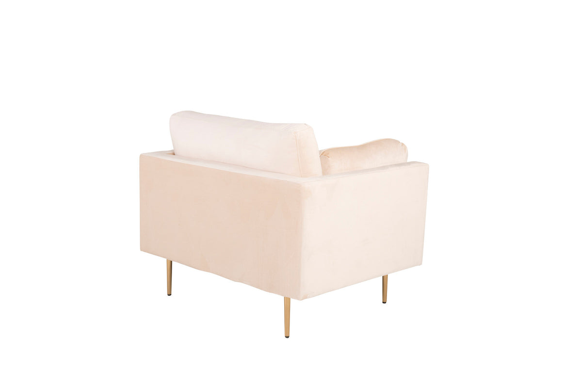 Boom Sessel in Creme präsentiert im Onlineshop von KAQTU Design AG. Sessel mit Armlehnen ist von Venture Home
