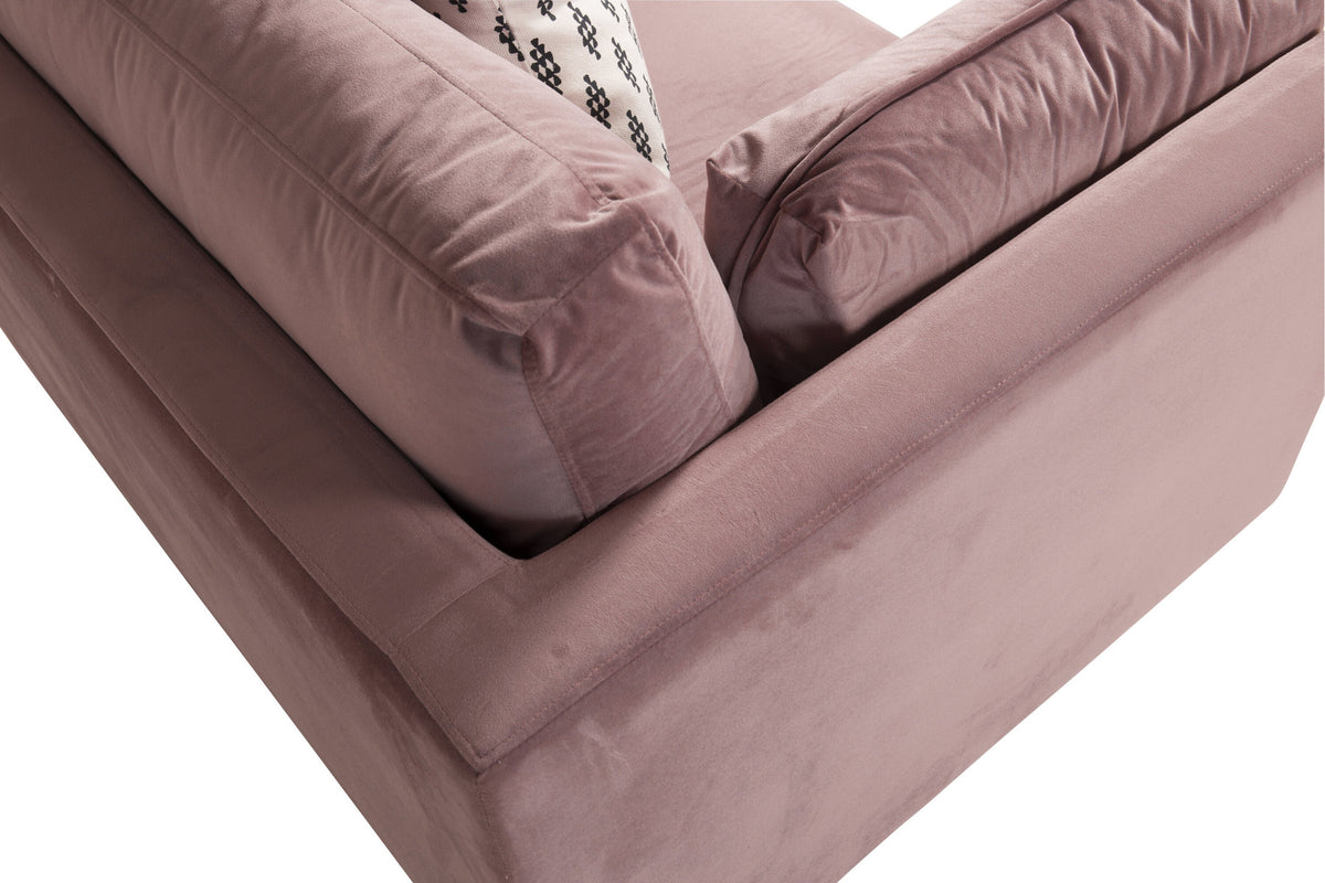 Boom Sessel in Altrosa präsentiert im Onlineshop von KAQTU Design AG. Sessel mit Armlehnen ist von Venture Home