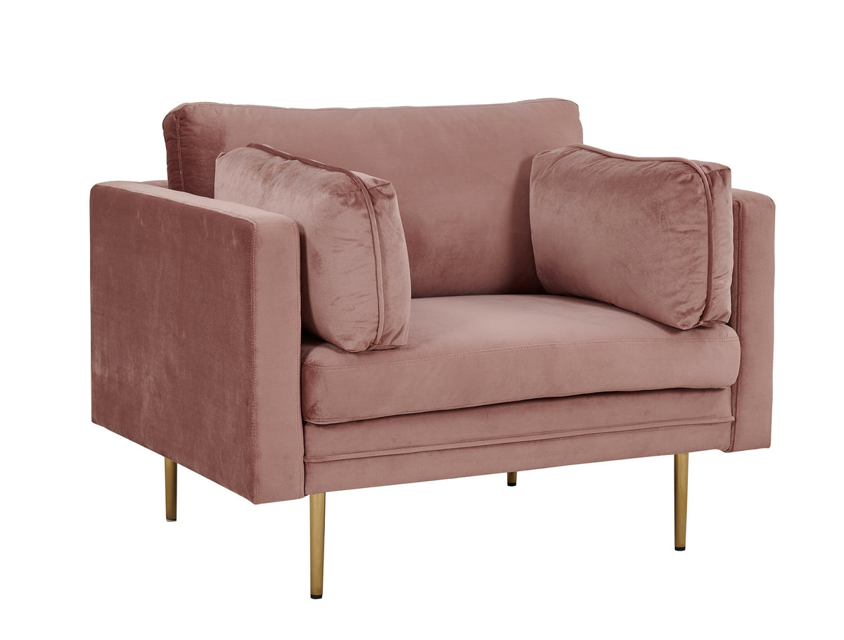 Boom Sessel in Altrosa präsentiert im Onlineshop von KAQTU Design AG. Sessel mit Armlehnen ist von Venture Home