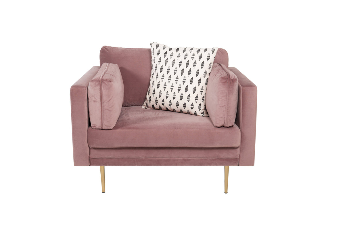 Boom Sessel in Altrosa präsentiert im Onlineshop von KAQTU Design AG. Sessel mit Armlehnen ist von Venture Home