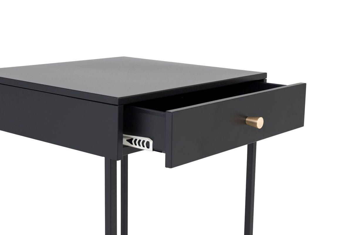 Bakal Nachttisch in Schwarz präsentiert im Onlineshop von KAQTU Design AG. Nachttisch ist von Venture Home