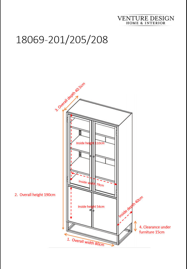 Will Kabinett in Weiss präsentiert im Onlineshop von KAQTU Design AG. Cabinet ist von Venture Home