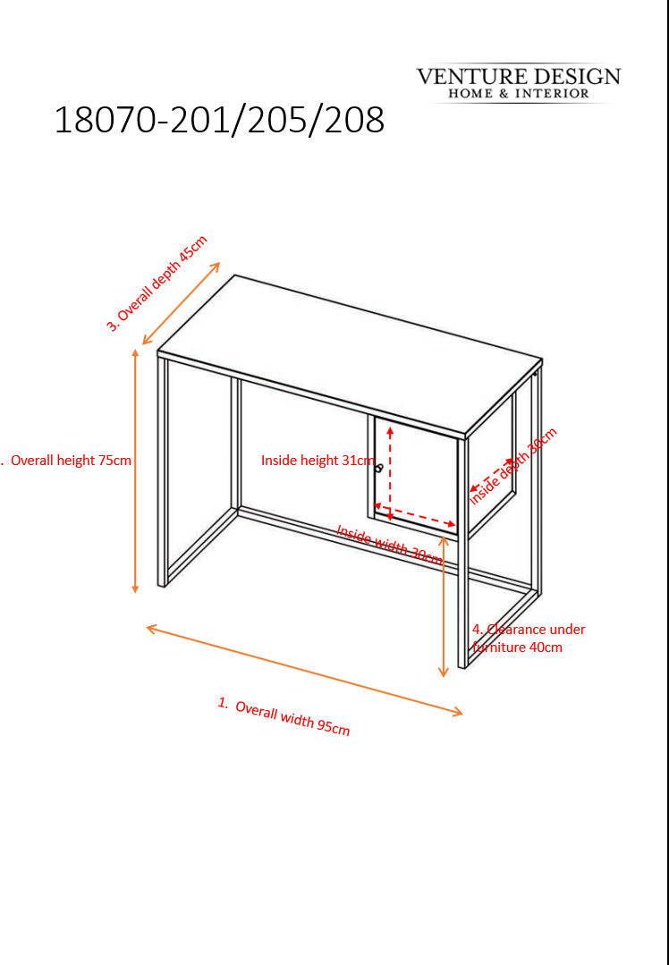 Will Schreibtisch in Grau präsentiert im Onlineshop von KAQTU Design AG. Schreibtisch ist von Venture Home