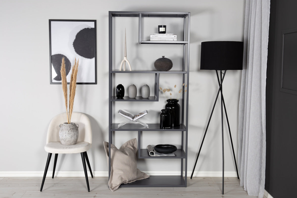 Staal Bücherregal in Hellgrau präsentiert im Onlineshop von KAQTU Design AG. Standregal ist von Venture Home