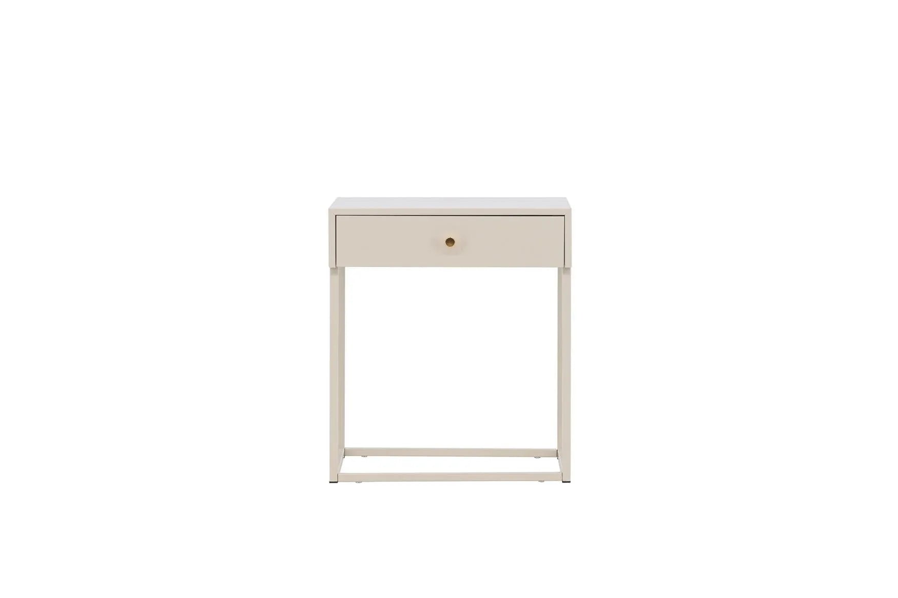 Bakal Nachttisch in Beige präsentiert im Onlineshop von KAQTU Design AG. Beistelltisch ist von Venture Home