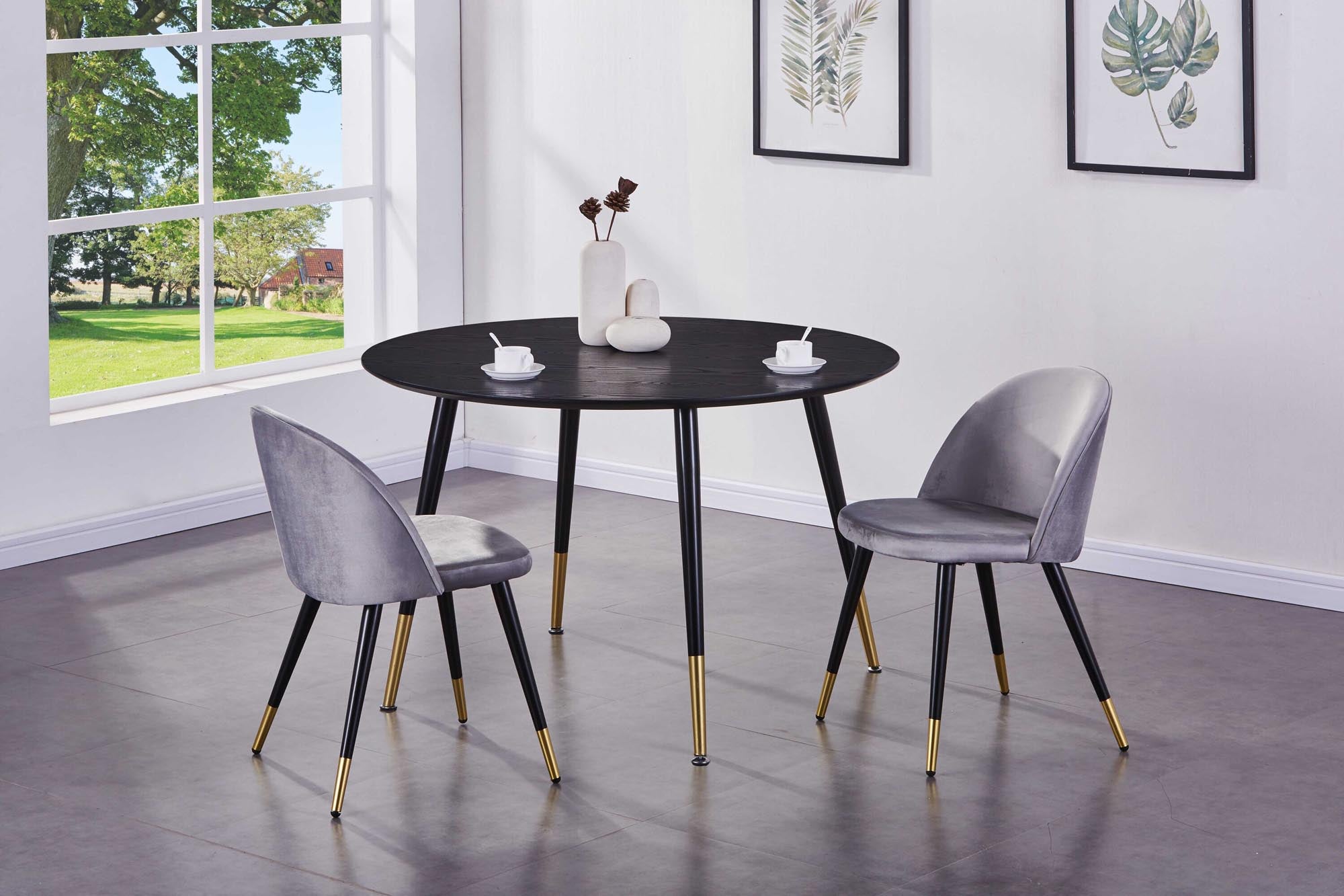 Dipp Esstisch in Schwarz/Gold präsentiert im Onlineshop von KAQTU Design AG. Esstisch ist von Venture Home