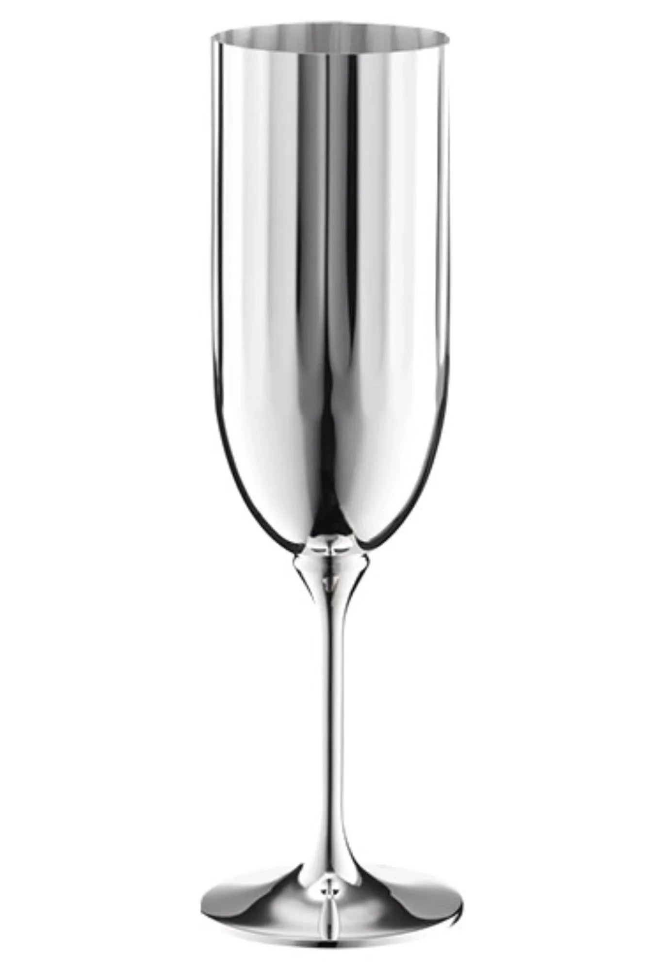 Belvedere 90 Champagnerkelch in Silber präsentiert im Onlineshop von KAQTU Design AG. Wein- & Sektglas ist von Robbe & Berking