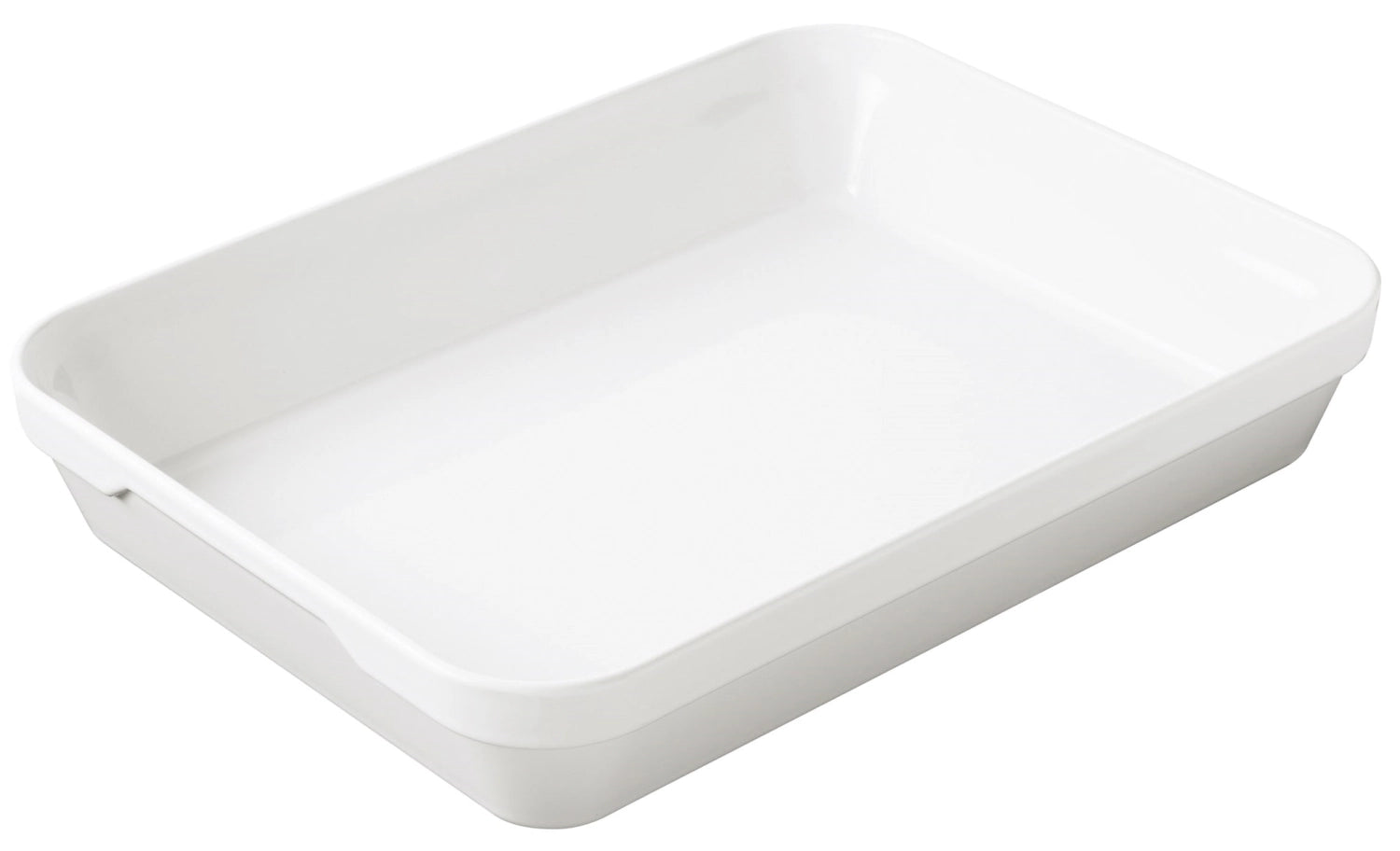 Hochwertige, rechteckige Auflaufform in elegantem Weiß (40 x 29,5 x 6,5 cm) – perfekt für große Aufläufe und kreative Küchenexperimente.