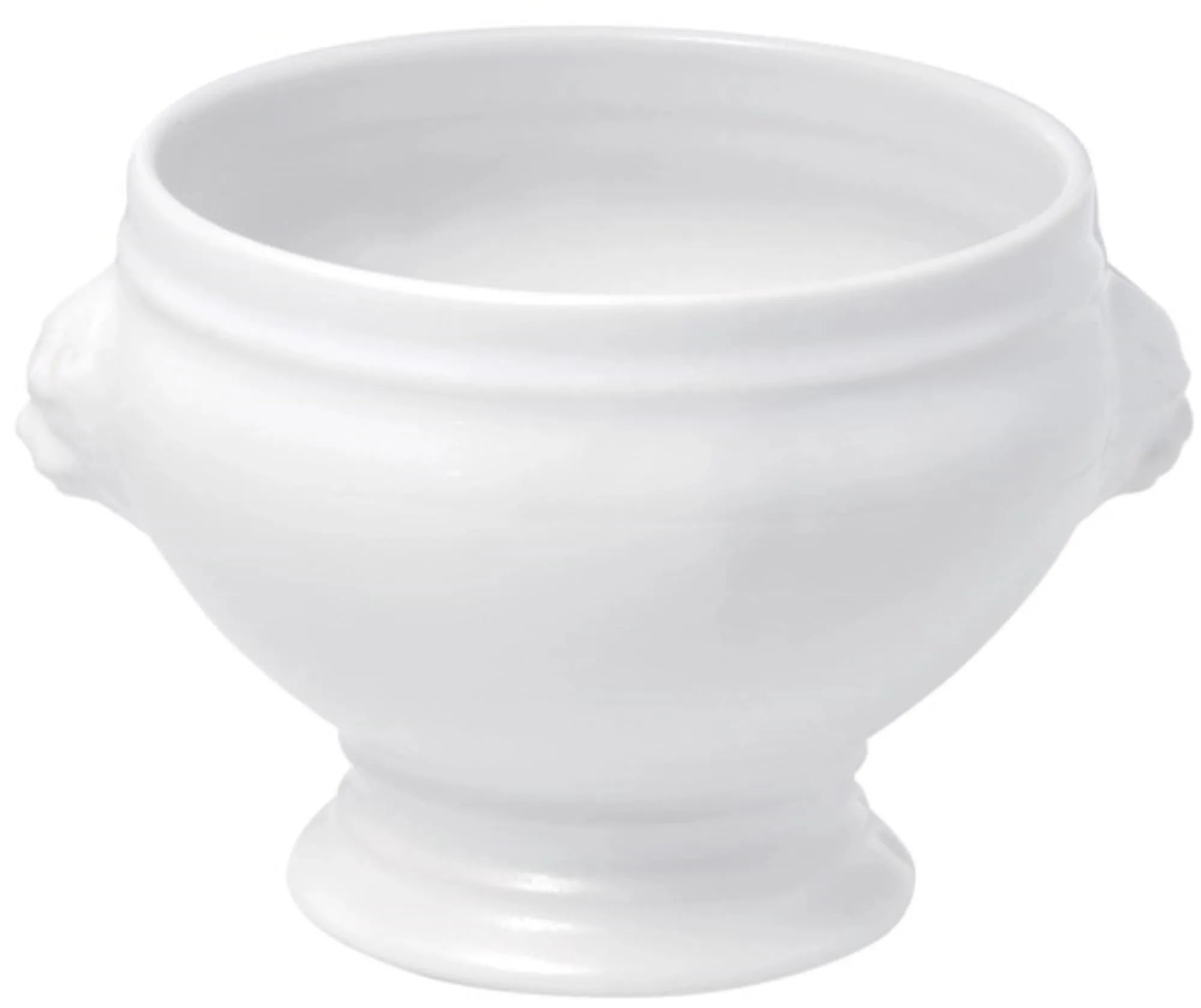 Elegante 25cl Löwenkopf Suppenschüssel von Revol aus weißem Porzellan, robust, spülmaschinenfest, ideal für Suppen und Eintöpfe.