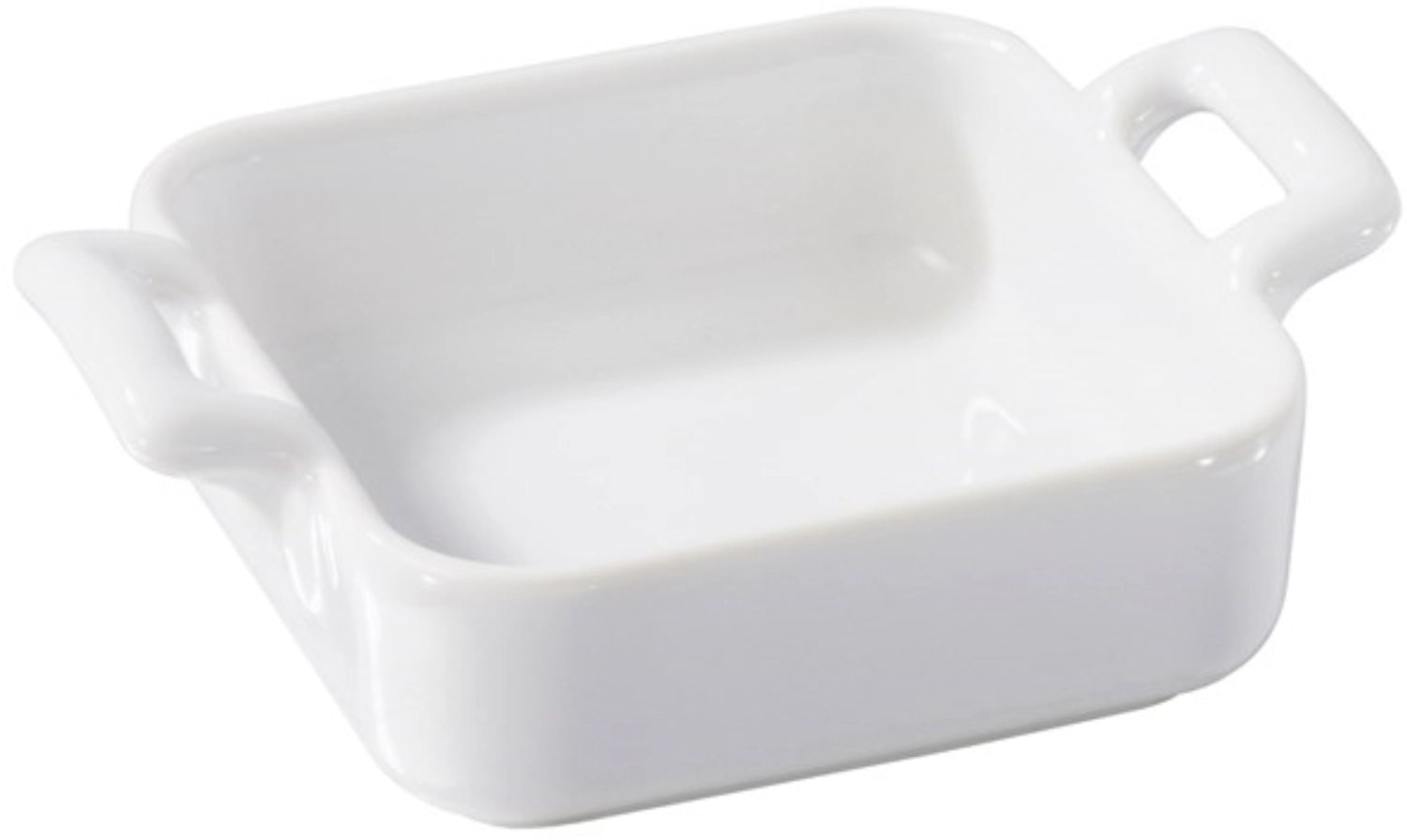 Schälchen quadratisch tief, 7 cm, weiss