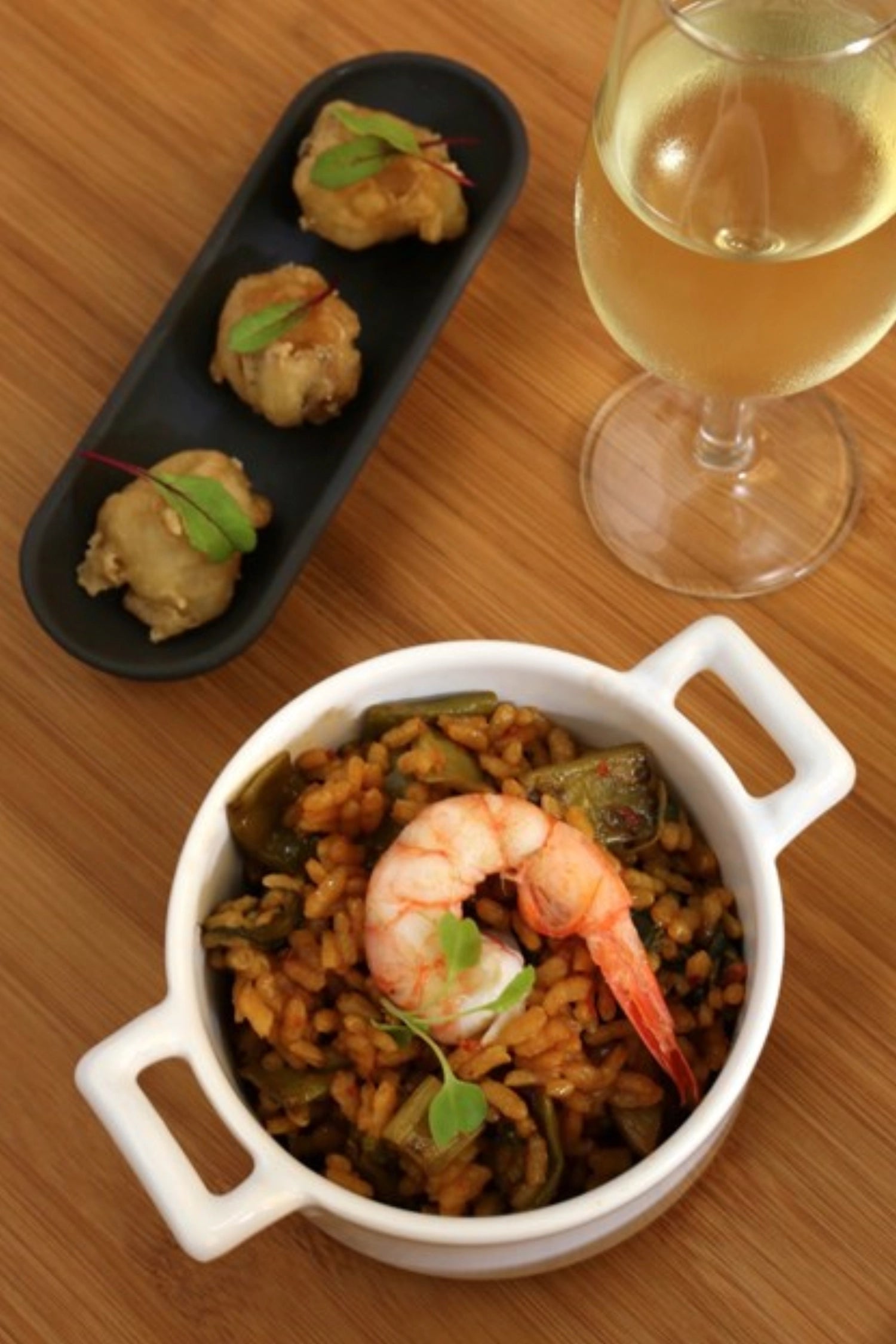 Ramequin, Ø 9.4 cm mit Griffen, Gusseisen-Optik