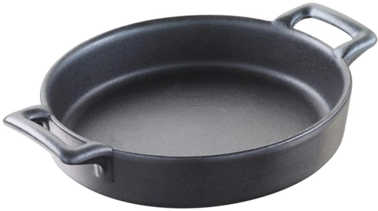 Crème Brûlée oval, 14.5x13x3 cm, Gusseisen-Optik