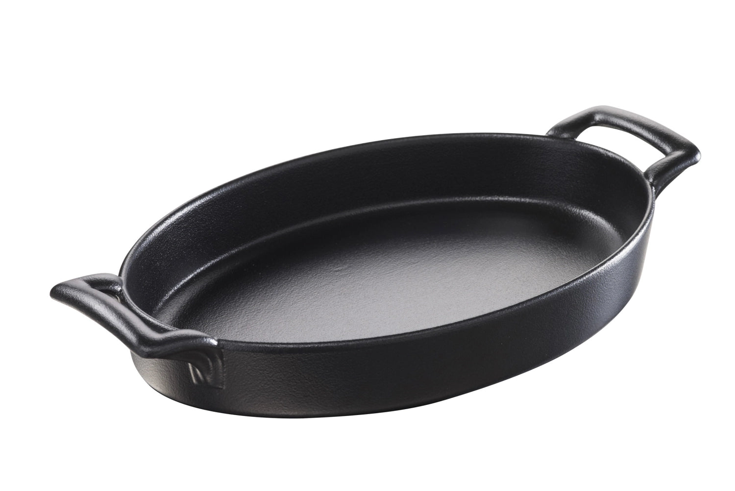 Stilvolle ovale Auflaufform mit praktischen Griffen, ideal für die Zubereitung von Aufläufen und herzhaften Speisen, 3800 ml, 18.9x33.7 cm.