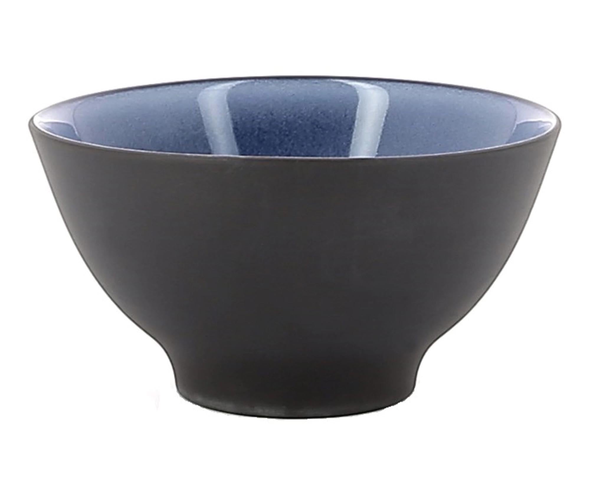Elegante blaue Porzellanschüssel (Ø 12 cm, 30 cl) von Revol, ideal für Reis, Beilagen und Desserts. Mikrowellen- und spülmaschinenfest.