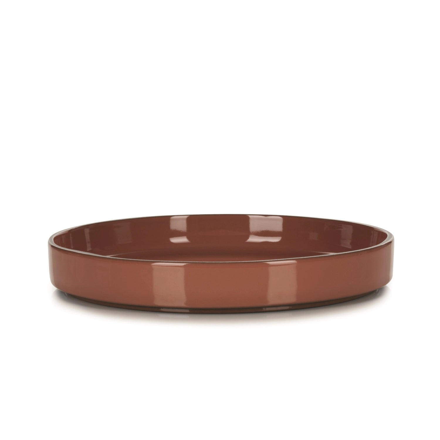 Stilvoller Gourmetteller von Revol, Ø 23 cm, in einem ansprechenden Zimt-Farbton, perfekt für exquisite Präsentationen und festliche Anlässe.