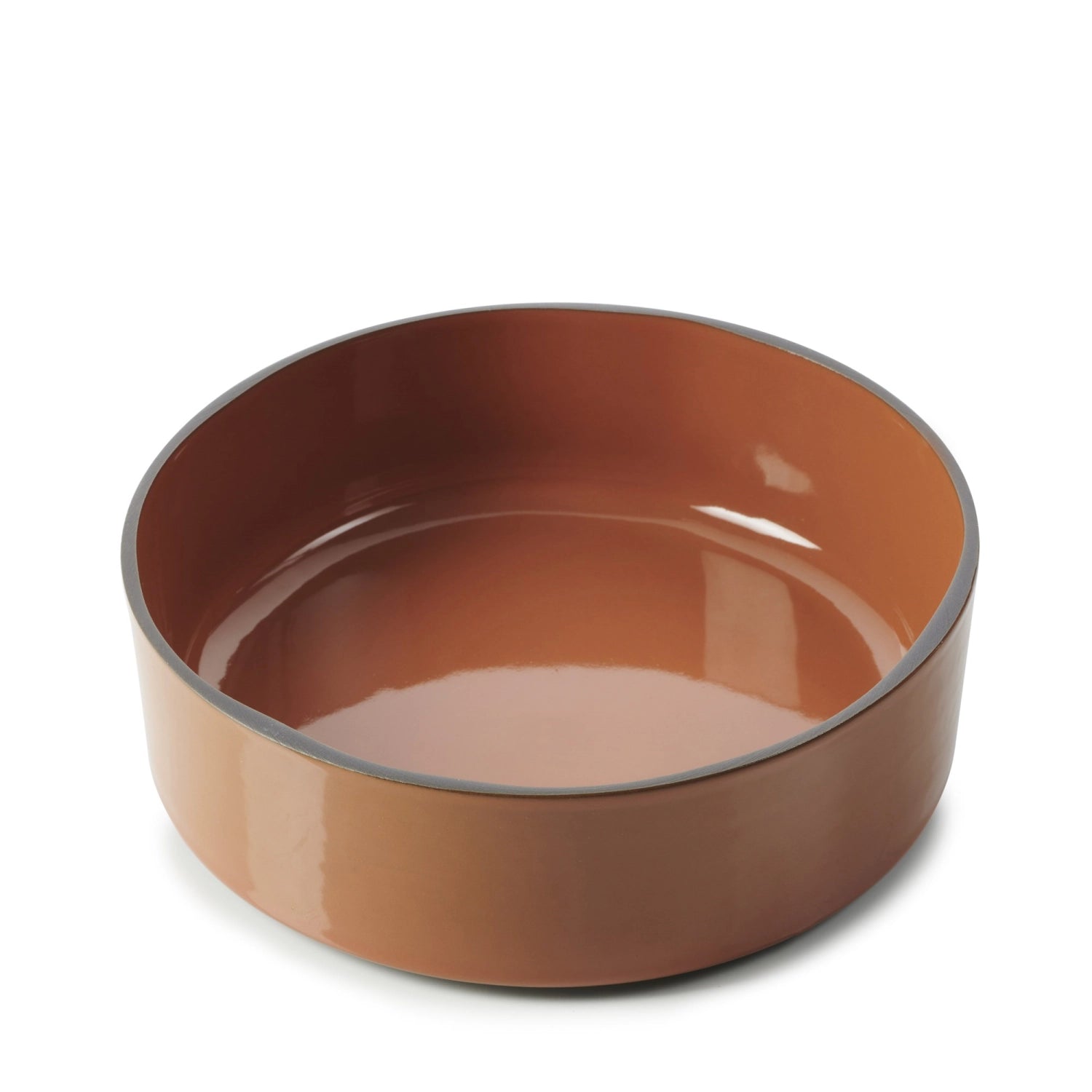 Elegante Caractere Gourmet Schale von Revol in Zimt, Ø17 cm, ideal für ansprechende Präsentationen und festliche Tischdekorationen.