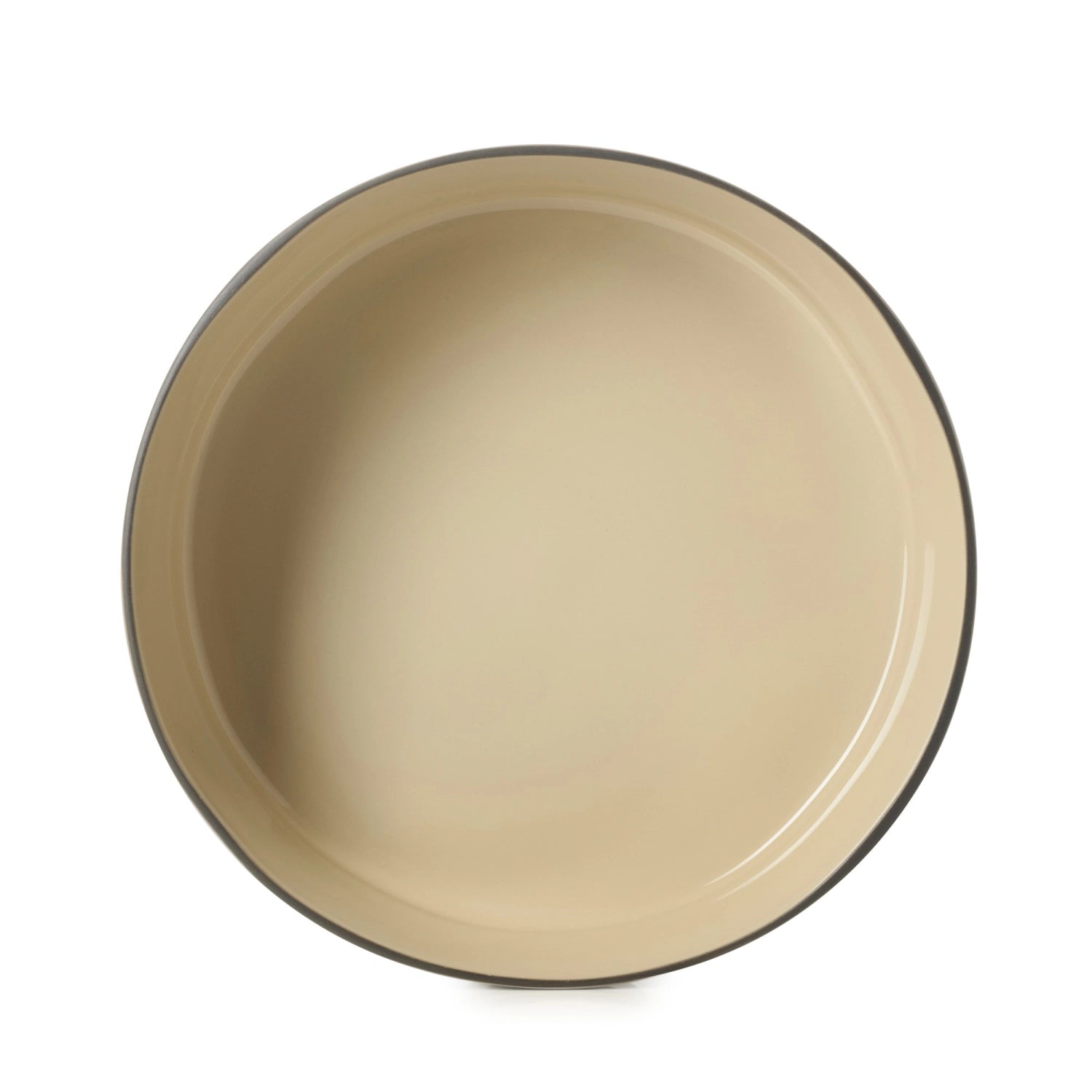 Elegante Salatschüssel Caractere von Revol, Ø25cm, in luxuriösem Muskatnuss-Design, perfekt für festliche Anlässe und stilvolle Tischdekoration.