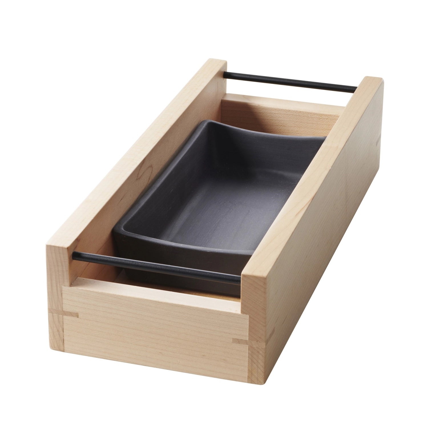 Die elegante En Scene Box aus hochwertigem Ahornholz (32,5 x 13,5 cm) von Revol vereint Funktionalität und Design für Ihre wertvollen Gegenstände.