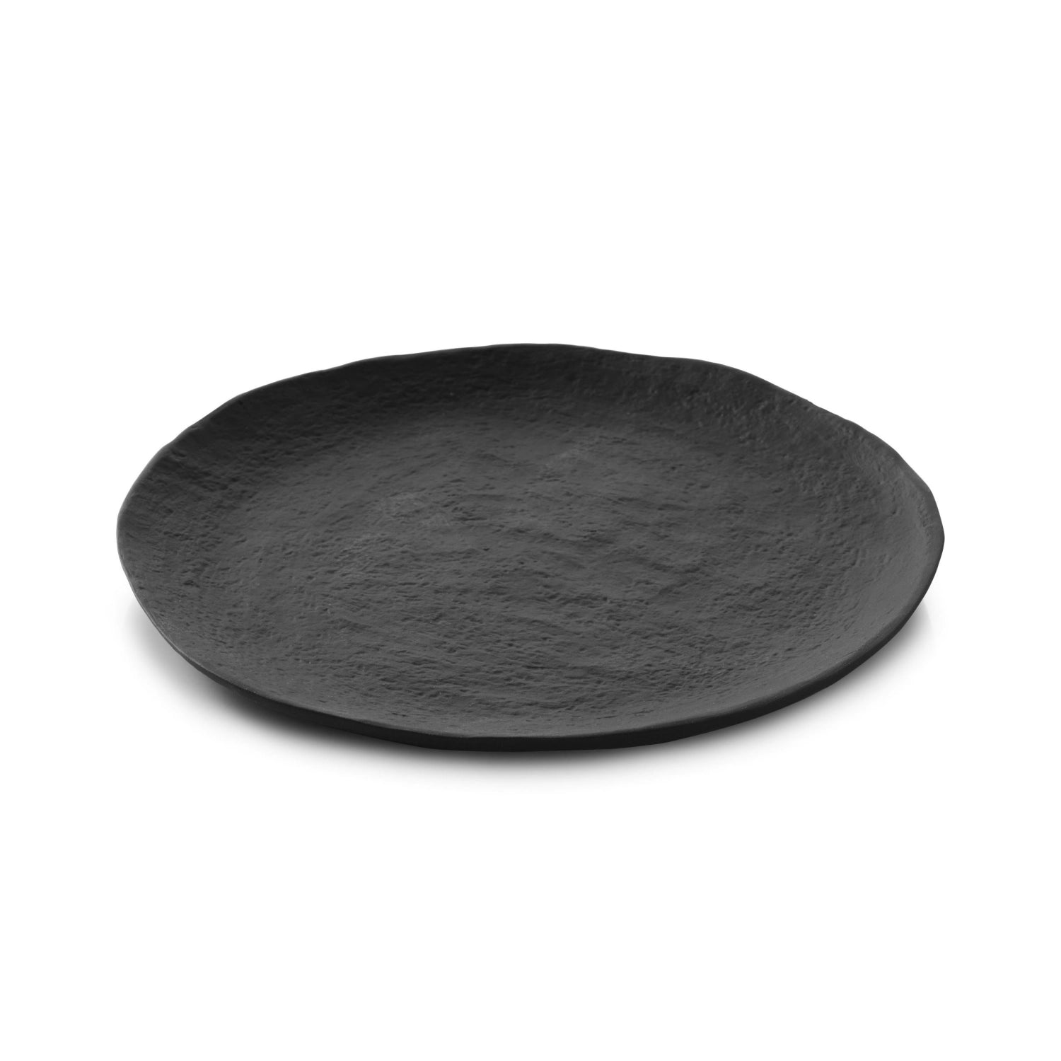 Moderner YLI Brottteller mit 15 cm Durchmesser in mattem Schieferlook, perfekt für die ansprechende Präsentation von Brot und kleinen Leckereien.
