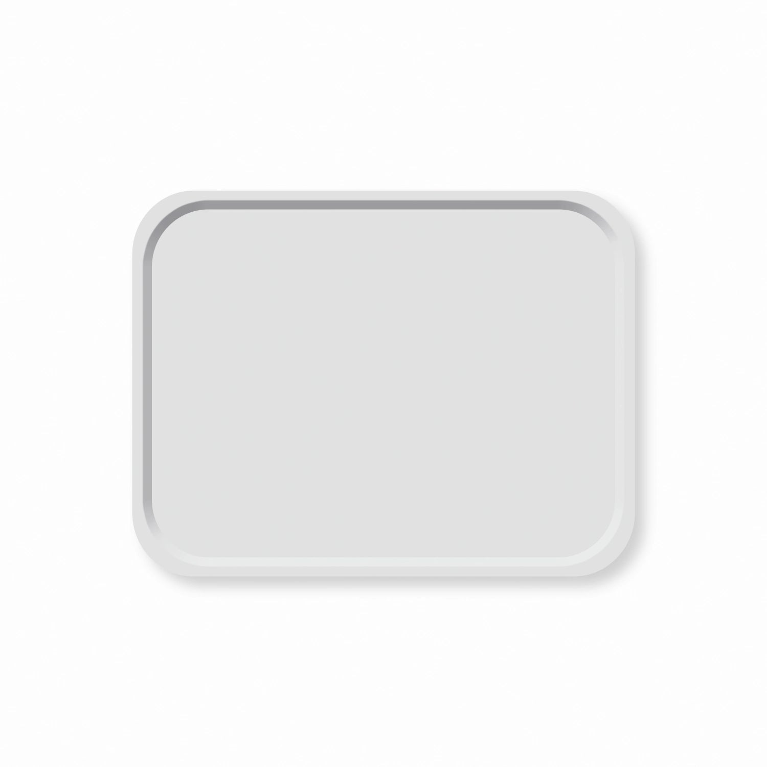 Tablett Scandia Polyclassic Licht Grau 43x33cm