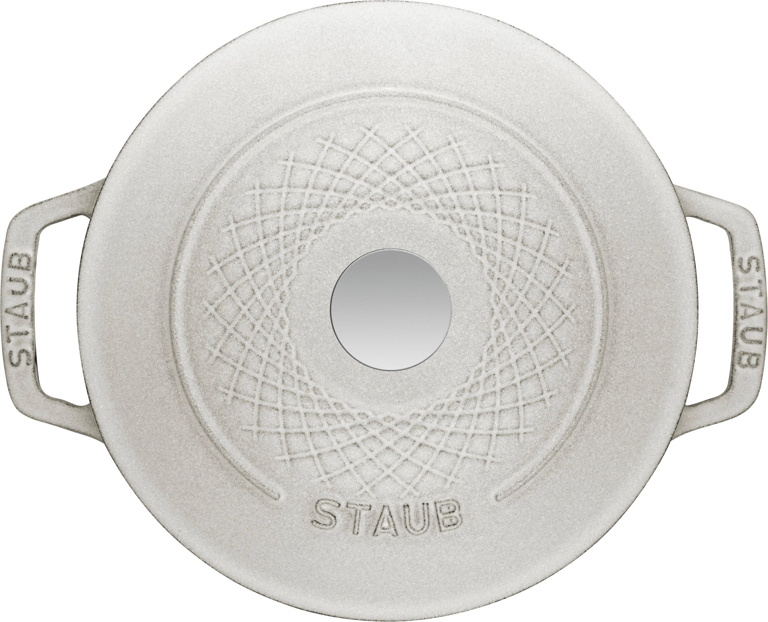 Elegante runde Cocotte von Staub mit 2,29 l, perfekt für schmackhafte Gerichte und stilvolles Servieren.