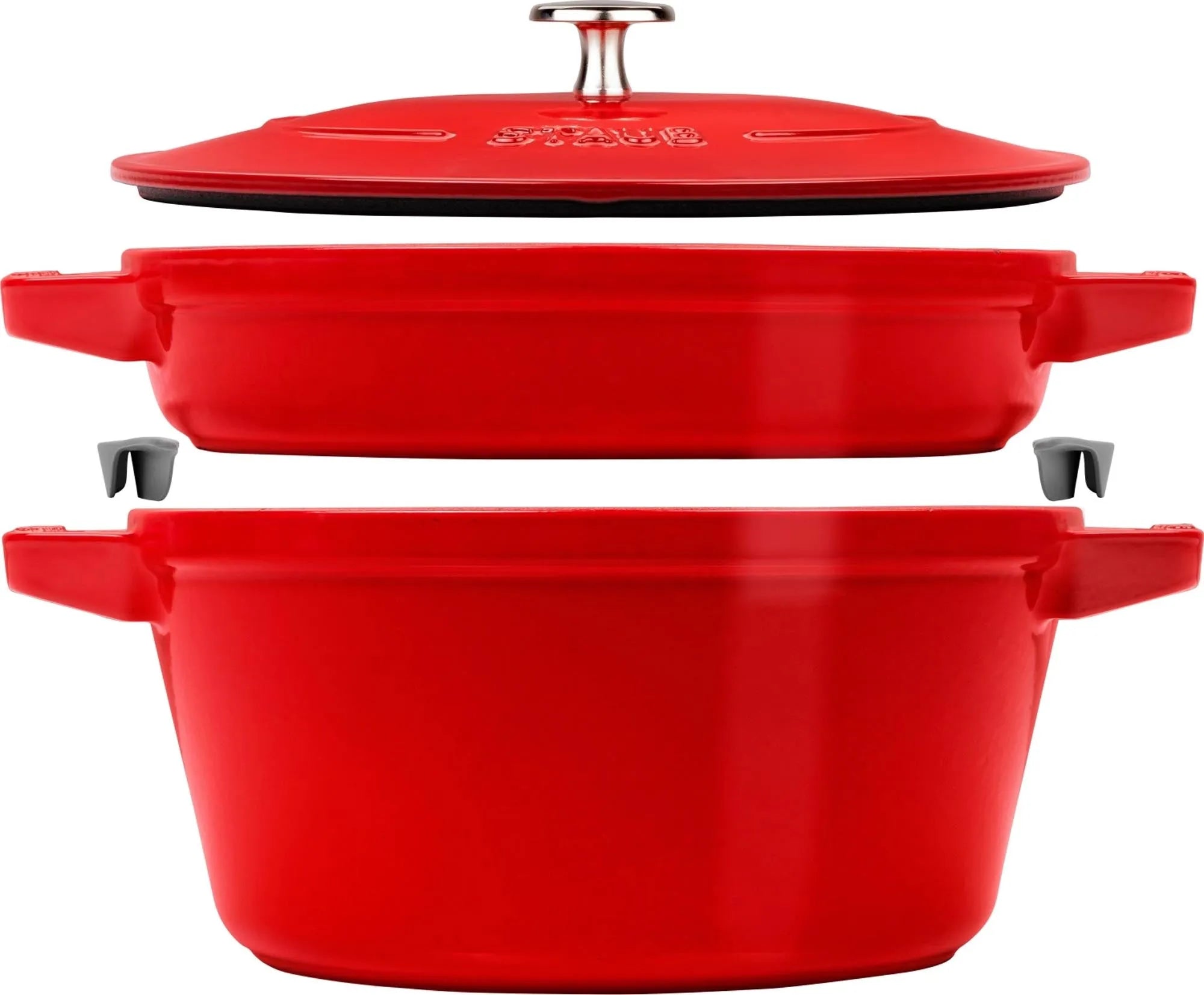 Cocotte 3tlg. 24 cm, rund, stackable, Pfanne/Topf, KAQTU Design