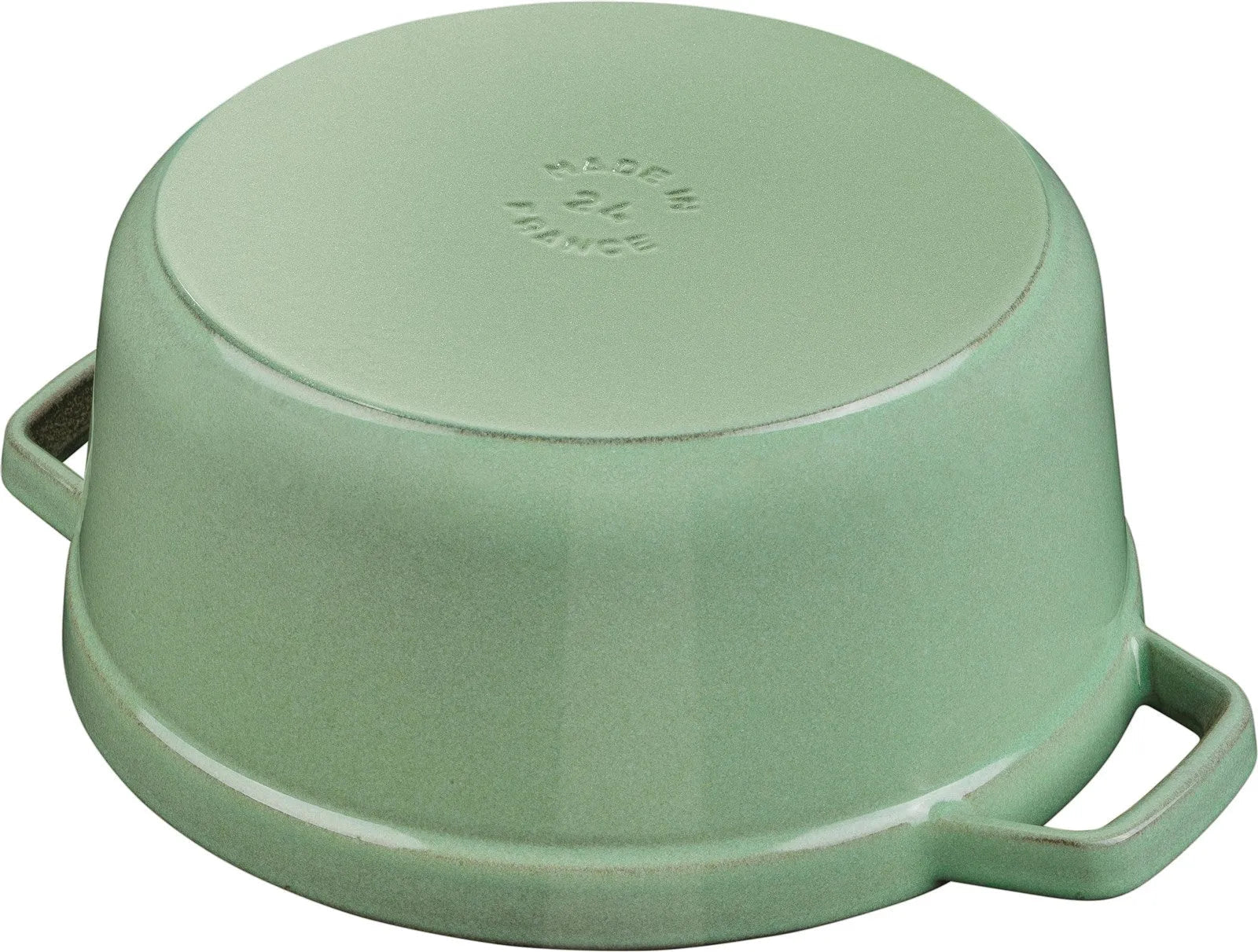 Staub Cocotte 20 cm: Salbei Gusseisen-Topf für kreative Küche.