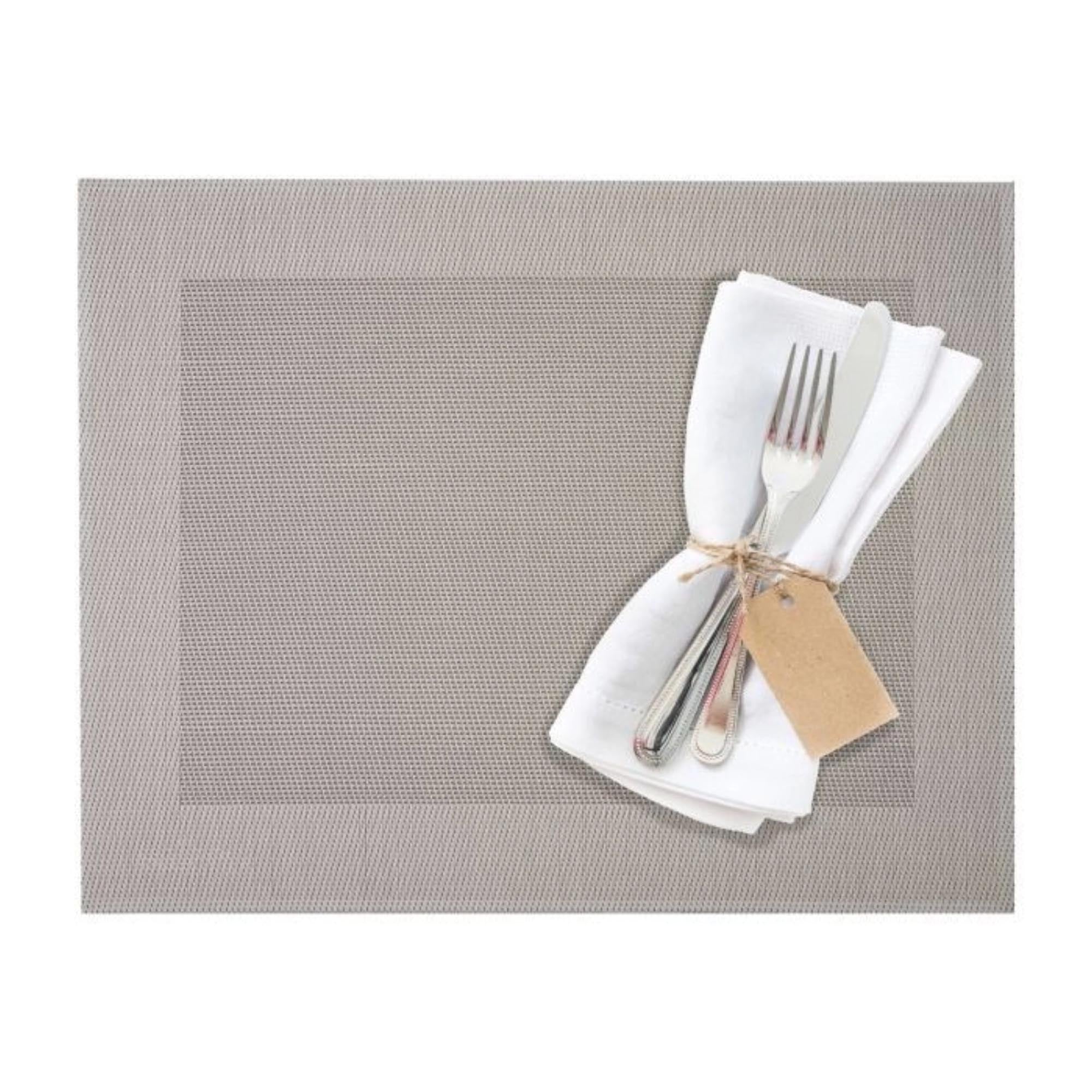 Rechteckiges Tischset in hellem Taupe, 32x42cm, von Westmark. Ideal für eine elegante und moderne Tischgestaltung.