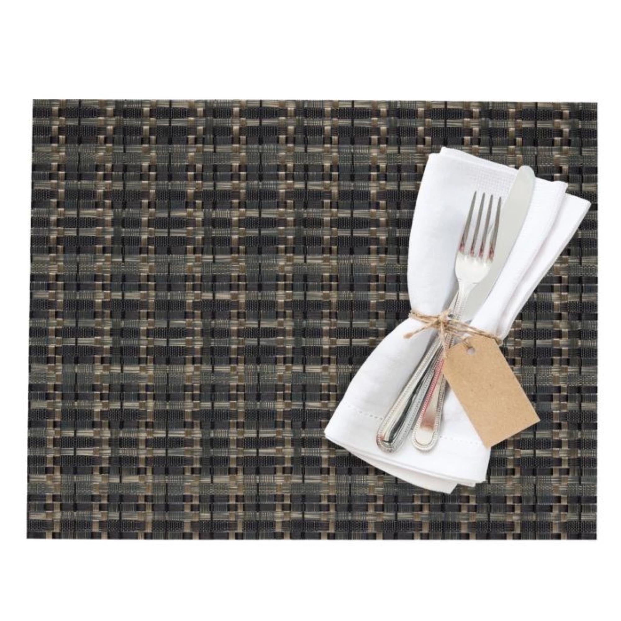 Stilvolles Tischset von Westmark, rechteckig, in edlem Dunkeloliv und Schwarz, 32x42cm, perfekt für elegante Tischgestaltung.