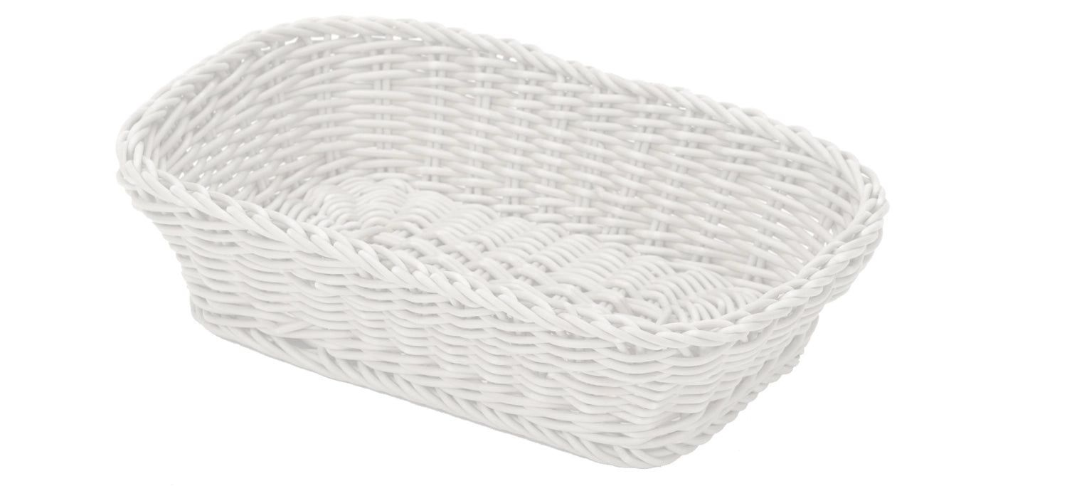 Korb rechteckig, weiss, 26.5x19x7cm in Weiss präsentiert im Onlineshop von KAQTU Design AG. Brotkorb ist von Westmark