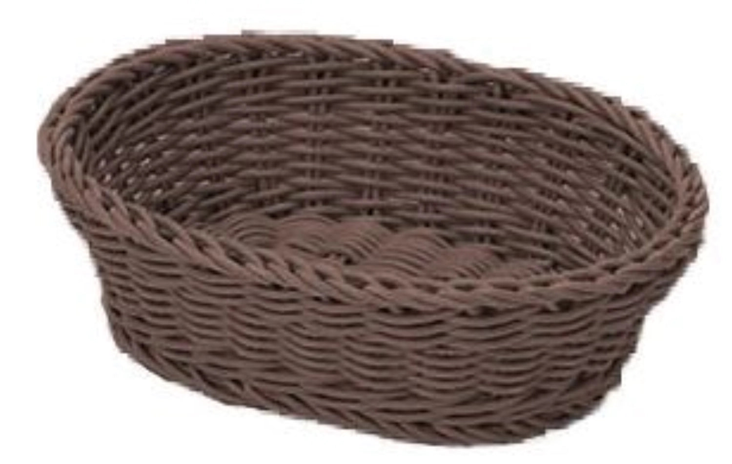 Bol ovale, marron, 25,5x19x8cm