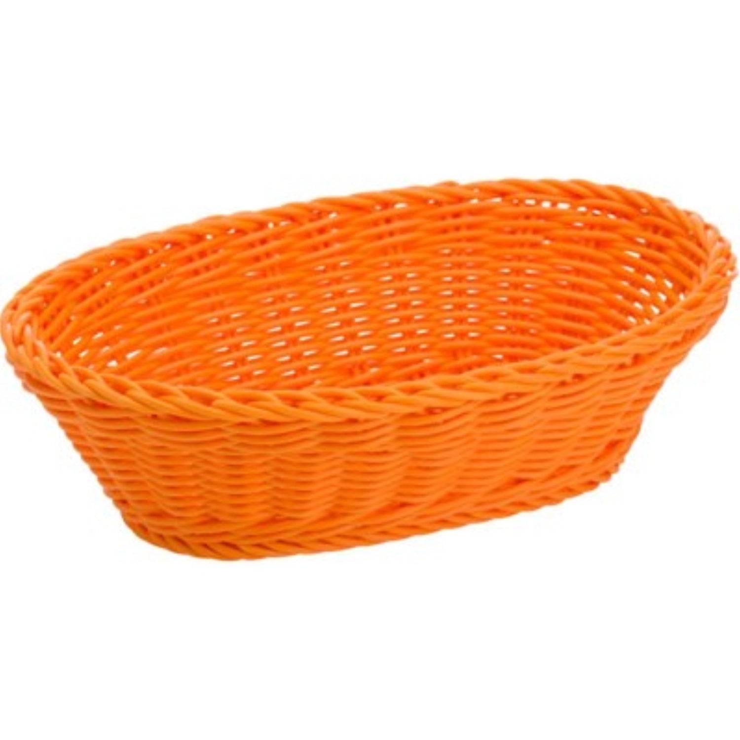 Entdecken Sie den ovalen Tischkorb von Westmark in Orange (23,5x16x6,5cm) – ideal für Brot, Snacks und als stilvolle Tischdekoration.